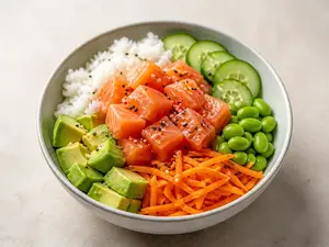 Poke bowl saumon